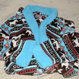 Fleece Horse Bathrobe